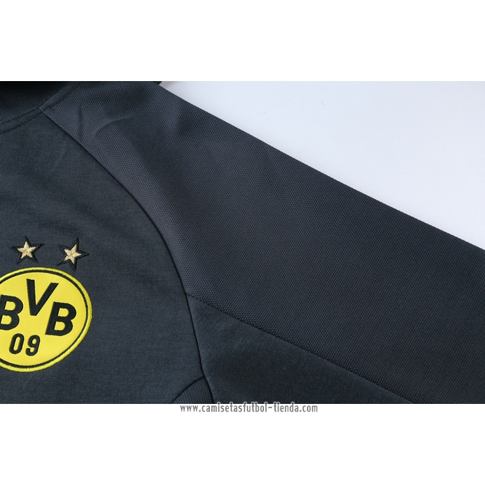 Chaqueta con Capucha del Borussia Dortmund 2021 2022 Gris